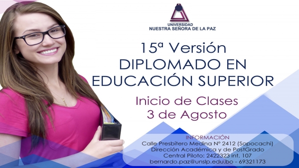 15ª versión Diplomado en Educación Superior